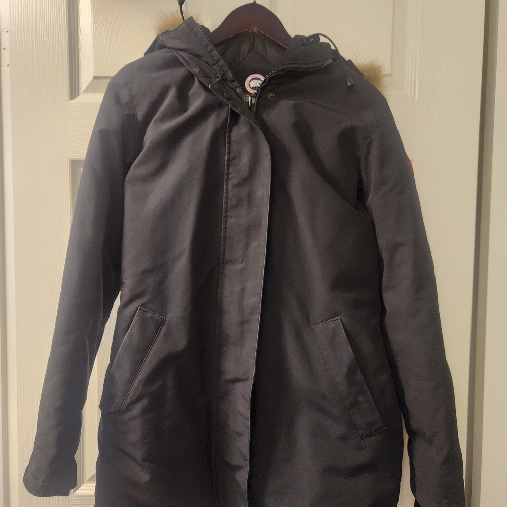 Canada Goose Black Victoria Parka Small